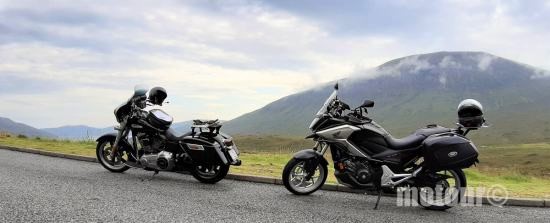 Lekker toeren op de eigen motor op weg naar Ierland