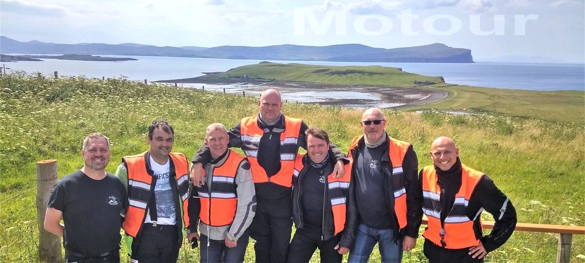 motorreis Motour Schotland groep van 7 motoren