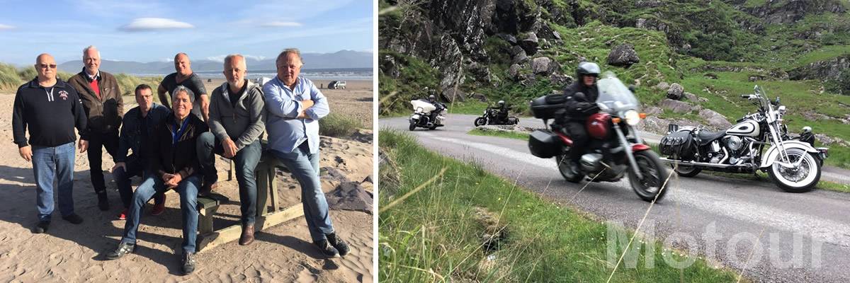 motorreis groep mannenmet Motour naar Ierland