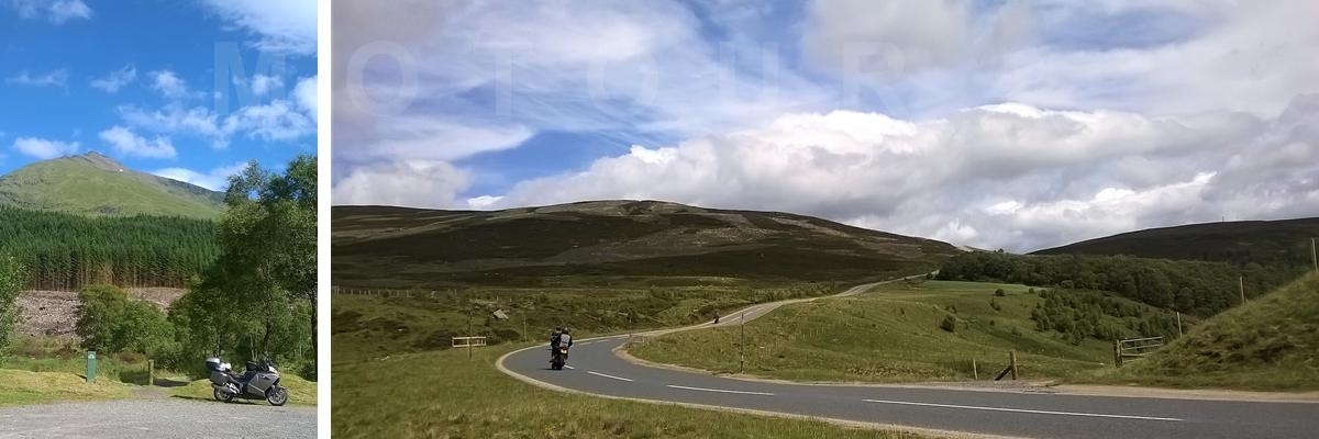 mooie toerweg rondreis Motour highlands schotland 