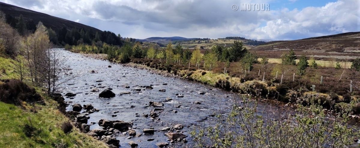 rivier hoglanden motorreis Schotland