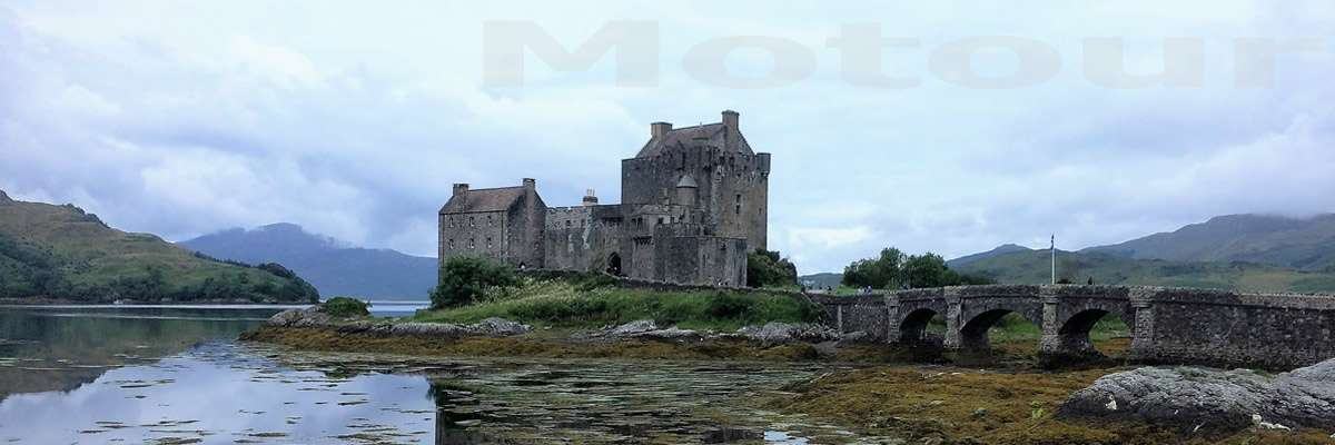 Eilean Donal Castle Schotland tijdens motorreis Schotland