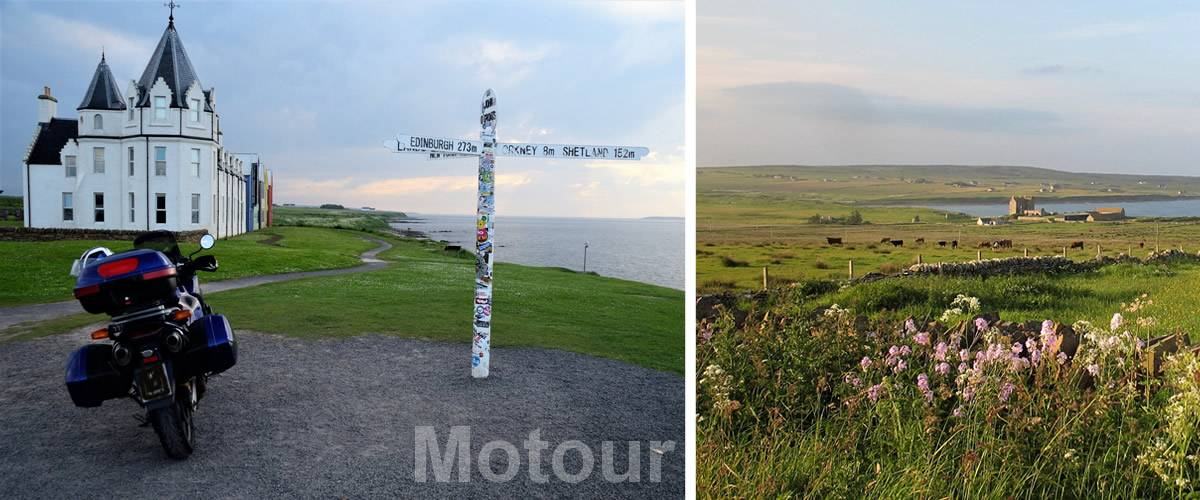 John o'Groats het meest noordelijke punt van de motorreis