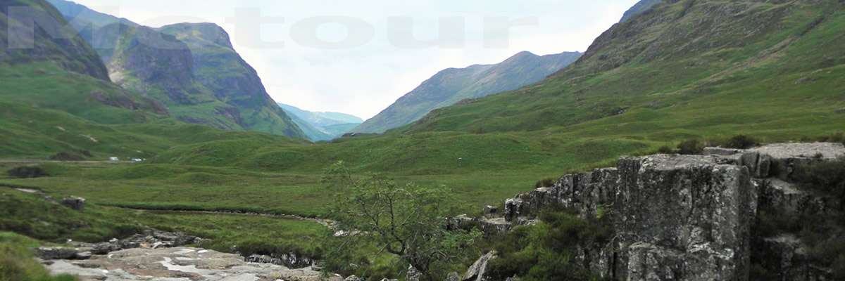 Glen Coe vallei Schotland  Motour motorvakanties