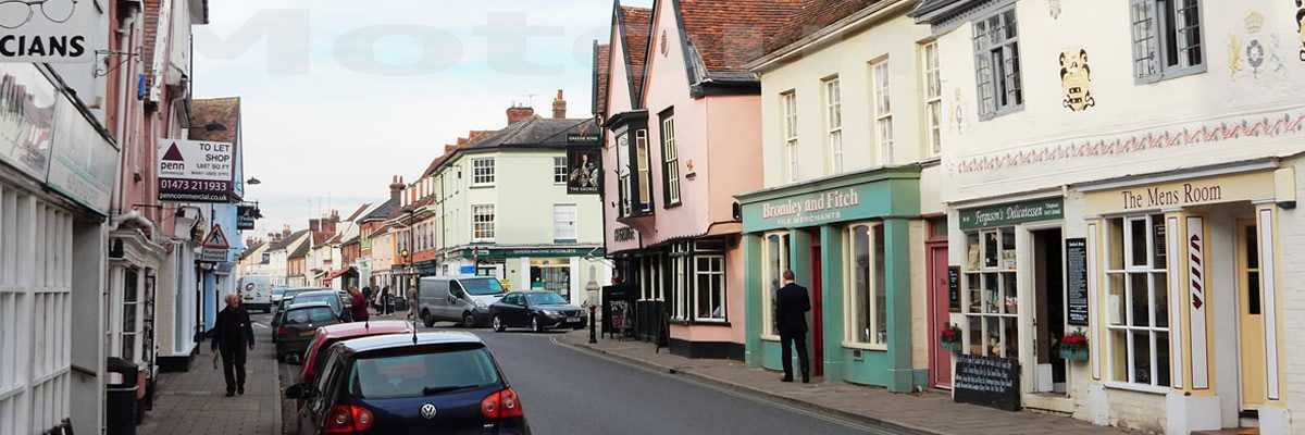 foto motour motorvakanties stadje in Engeland